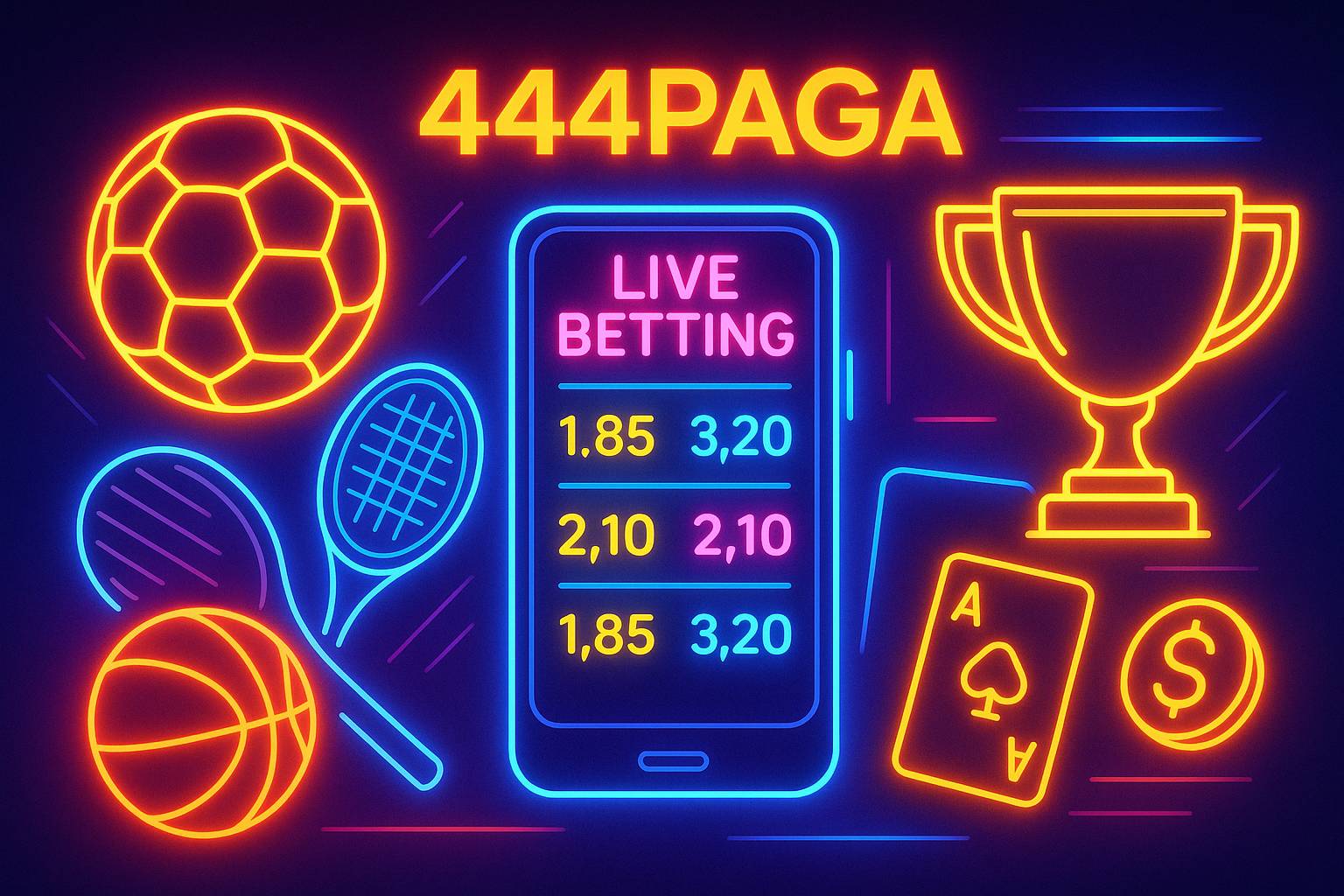 Aposte em apostas esportivas no cassino online 444PAGA