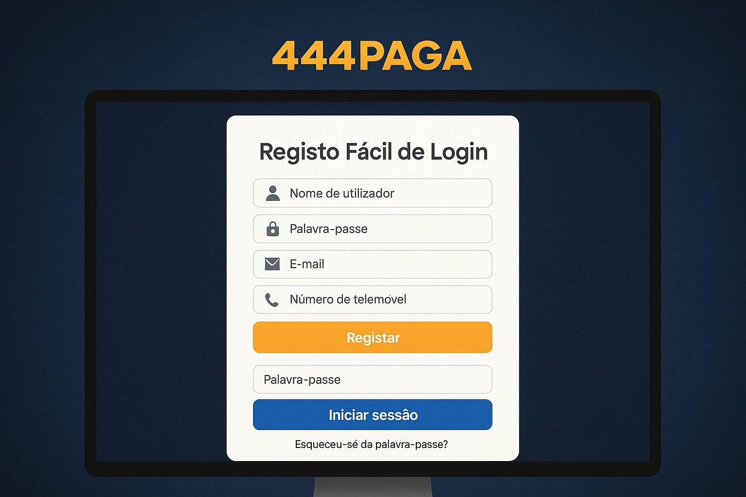 Não Perca tempo, o rRgistro na site 444PAGA